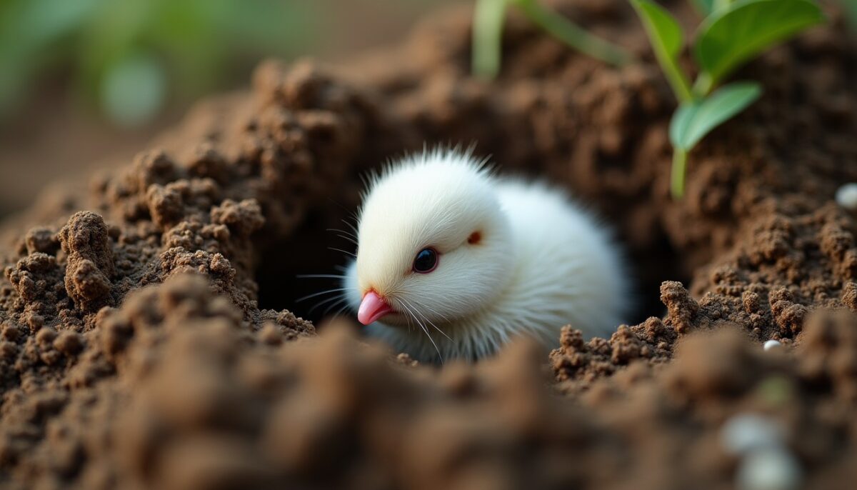 Découverte étonnante : un petit œuf blanc caché dans la terre