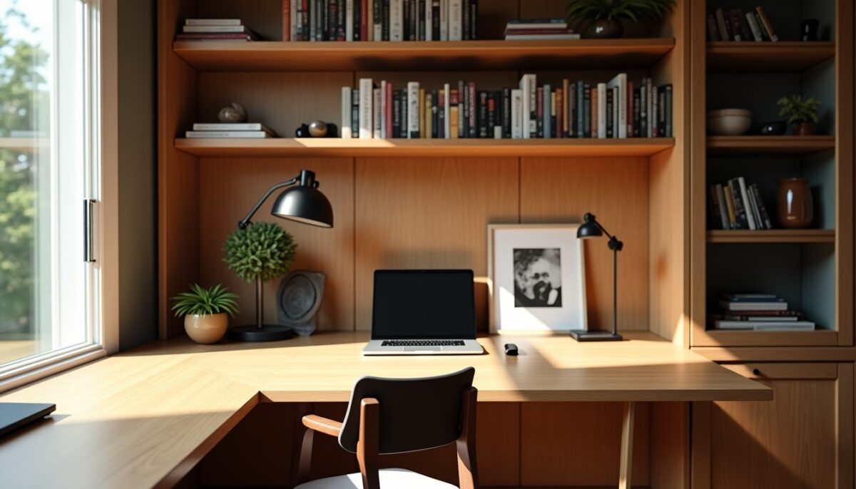 Aménagez votre espace : intégrer un bureau astucieux au sein de votre bibliothèque