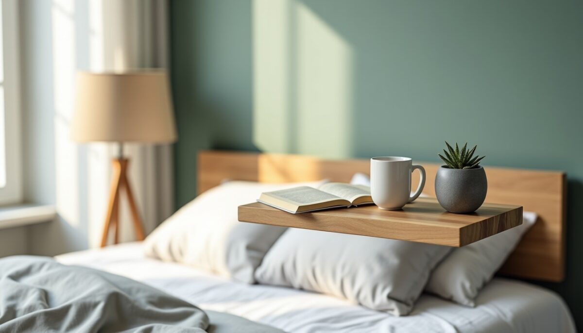 Tablette de chevet suspendue : adoptez un design épuré pour magnifier votre chambre