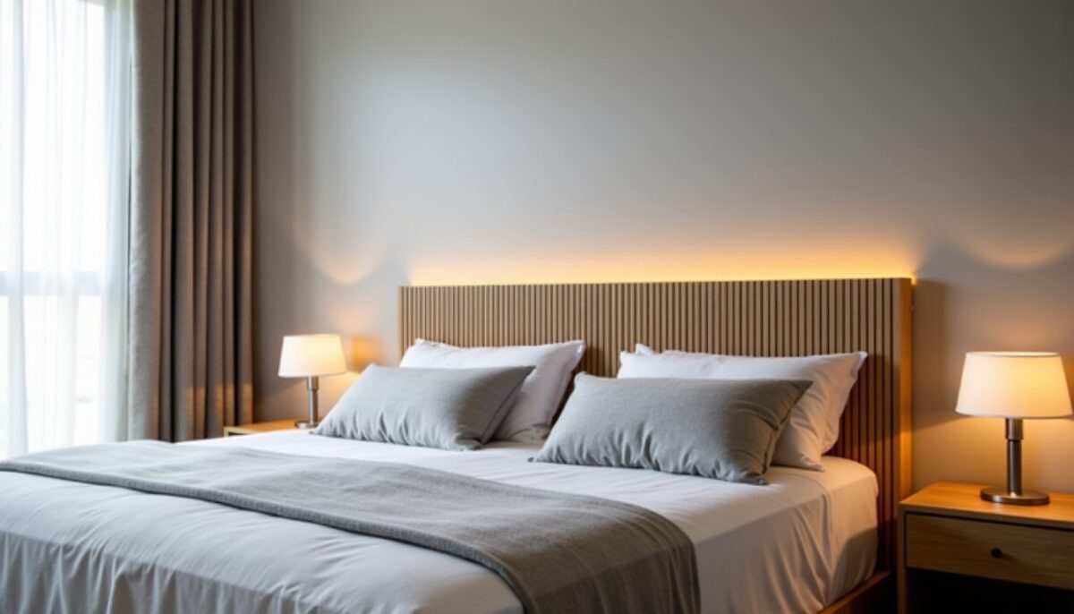 Têtes de lit en tasseaux : combinez élégance et fonctionnalité pour une chambre contemporaine